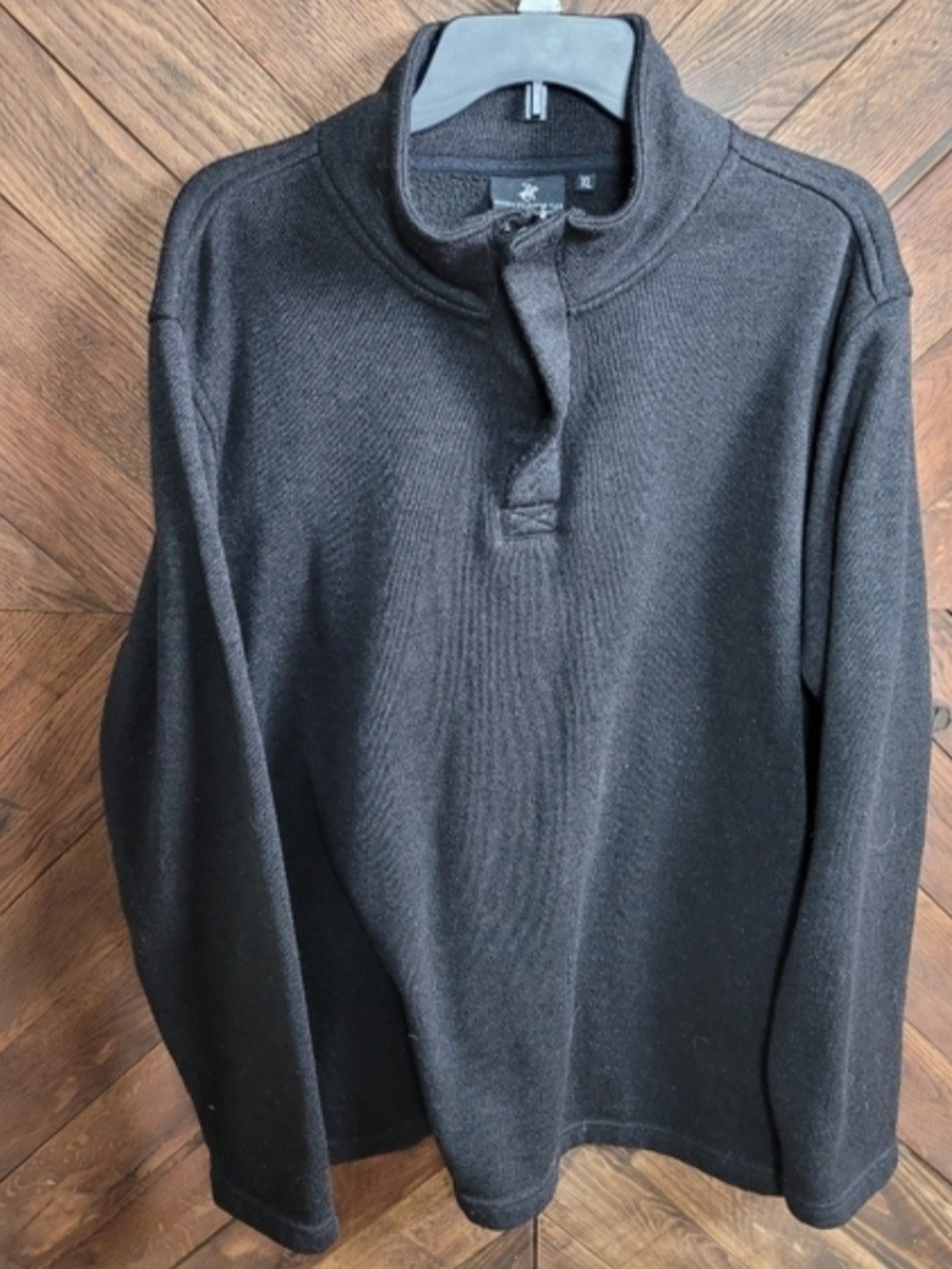 Beverly Hills Polo Club Black Fleece Pullover XL